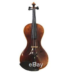 Nice 4/4 Hand-Made Gourd shaped Violin +Bow +Rosin + Moon Shape Case #AQ552