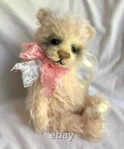 OOAK Skye Rose Bears HOPE Mohair Bear Sandra Piper Excellent Condition Tag 25cm