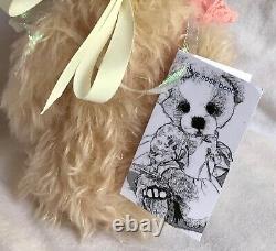 OOAK Skye Rose Bears HOPE Mohair Bear Sandra Piper Excellent Condition Tag 25cm