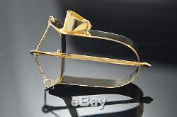 Ochosi Bow Yoruba Protection Bad Eye 14k Real solid Gold