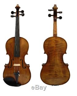 PRO 100% Handmade Oil Varnish Violin Carbon Fiber Bow Foam Case violons NEW 2019