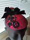 Party Designer Handmade Cocktail Hat with Bow Royal Ascot Vintage 50s Inspired