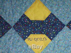 Patchwork Bow Tie Handmade-Quilt-Made in USA by MJ Quilts