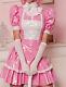 Pink PVC Maids Dress with Bow