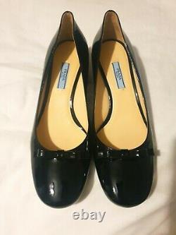 Prada Women Black Patent Leather Shoes
