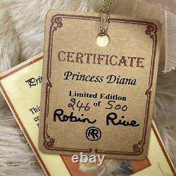 Princess Diana Robin Rive Limited Edition Mohair Bear New Zealand 1997