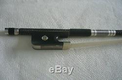 Professional hand made pure carbon fiber double bass bow French style