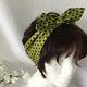 Pull on Bow Headband 100% Cotton Fabric from USA