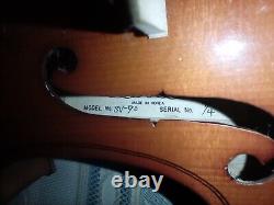 Quality Handmade 4/4 Violin Fine tuner bow case Made In Korea