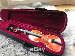 R. A. Seidel Handmade Copy A. Stradivarius 3/4 Violin 1987 Germany Case No Bow