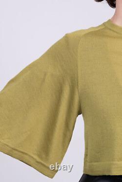RRP 415 ALBERTA FERRETTI Wool Cardigan Size IT 40 / S Cropped Made in Italy