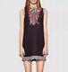 Runway Trendy Sequin bow tunic shift sleeveless party dress Plus Size10X G765