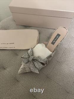 SJP by Sarah Jessica Parker Paley Embellished Mules in BrinNEW IN BOX, 37.5