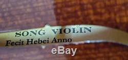 SONG CHUNG FECIT HEBEI ANNO HAND-MADE 1/2 VIOLIN With CASE & (2) BOWS PRE-OWNED