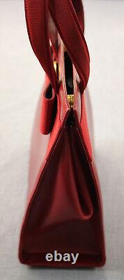 Salvatore Ferragamo Made in Italy Women Red Vara Bow Hand or Shoulder Bag $1150