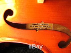 Shimro Stradivari Copy Handmade Solid Carved Top, Back with Bow, Case & Chinrest