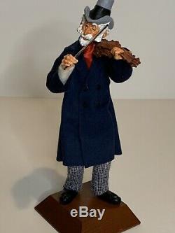 Simpich Fiddler Character Doll Violin Carolers Handmade Mr. Tuttle With Bow