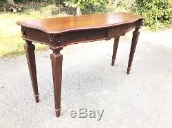 Solid Mahogany Reproduction Antique Console Table