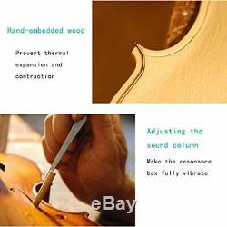 Solid Wood Violin Handmade European Original Violin Pro Test Performance Bow Ins