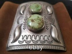Stanley Parker Navajo Sterling Silver Turquoise Ketoh Bow Guard Bracelet