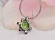 Sterling Silver With Peridot Pendant Necklace By Ivey Bow