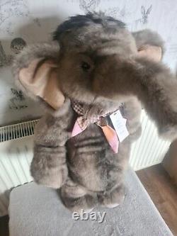 Stunning Charlie Bears EFFIE Elephant with tags Very Large Cute Standing Bear