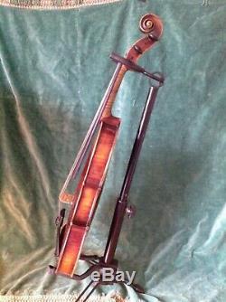 Superb Antique Violin handmade double purfling Stradivarius label + bow & case
