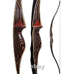 TOPARCHERY Handmade Wood Longbow 20-70lb Archery Traditional Bow Hunting Target