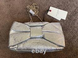 Ted baker bow clutch bag silver Onesize $195