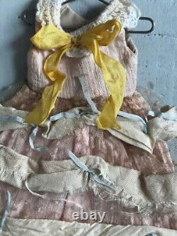 The Pumpkinbelle special silk ribbon dress with lace socks and hair bow NEW