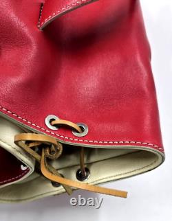 Tod's Baguette Style Red Leather Shoulder Bag Very Elegant