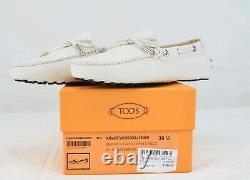 Tod's Gommino Heaven Driving Shoes, Soft Grey, Leather, EU 39.5 UK 6.5, Designer