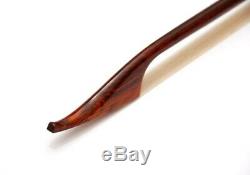 Top Of The Range Snakewood Baroque Violin Bow Hand Made White Frog 4/4