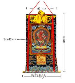 Top Quality 50 Embroidered Brocade Red Tara Thangka Kurukulle, Rose Bow Goddess