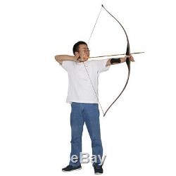 Traditional 30-45lbs 60'' Archery Recurve Bow Longbow Handmade Hunting Target