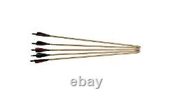Traditional Hungarian Scythian Bow 40# Handmade Fibreglass Archery with 5 arrows
