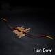 Traditional Recurve Bow HAN Bow 20-50lb Handmade Horsebow Archery Hunting Target