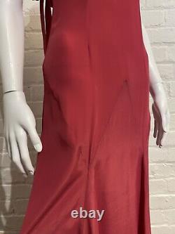 True Vintage 1930's Evening Gown Dress Pink Antique Bows
