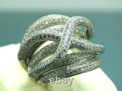 Turkish Handmade Jewelry 925 Sterling Silver Zircon Stone Women Ring Sz 7