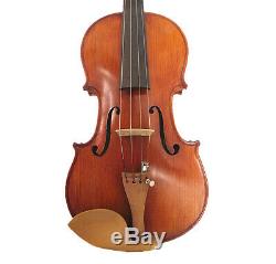 Used/Old 3/4 hand-made one piece flamed back violin+case+Bow+String #AQ308