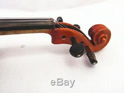 Used/Old 3/4 hand-made two pieces flamed back violin+case+Bow+String #M301