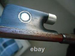 VERY FINE OLD FRENCH VIOLIN BOW branded