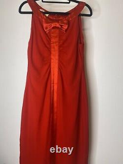 Valentino Silk Dress Red Size 10