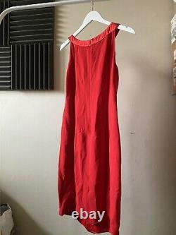 Valentino Spa Red Dress 100% Silk (Vintage)