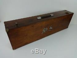 Vintage Bow And Arrow Box Wooden Handmade Traditional Storage Large Rectangle