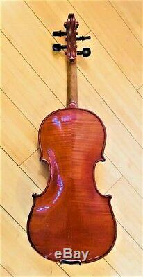 Vintage Fullsize Handmade 4/4 Violin with Fiddle Setup (Germany) Bow + Case