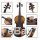 Vintage Handmade 4/4 Violin Acoustic Solid Wood Antique Violin With Bow