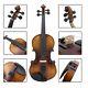 Vintage Handmade 4/4 Violin Acoustic Solid Wood Antique Violin With Bow