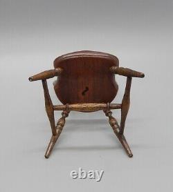 Vintage IGMA Edward Norton Windsor Bow Chair Artisan Dollhouse Miniature 112