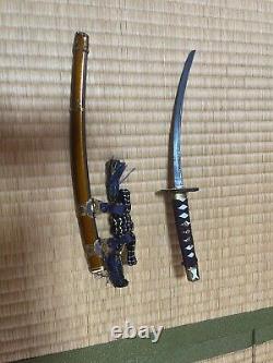 Vintage Japanese Authentic Samurai Kabuto Yoroi Armor Doll Katana Arrow&Bow Box